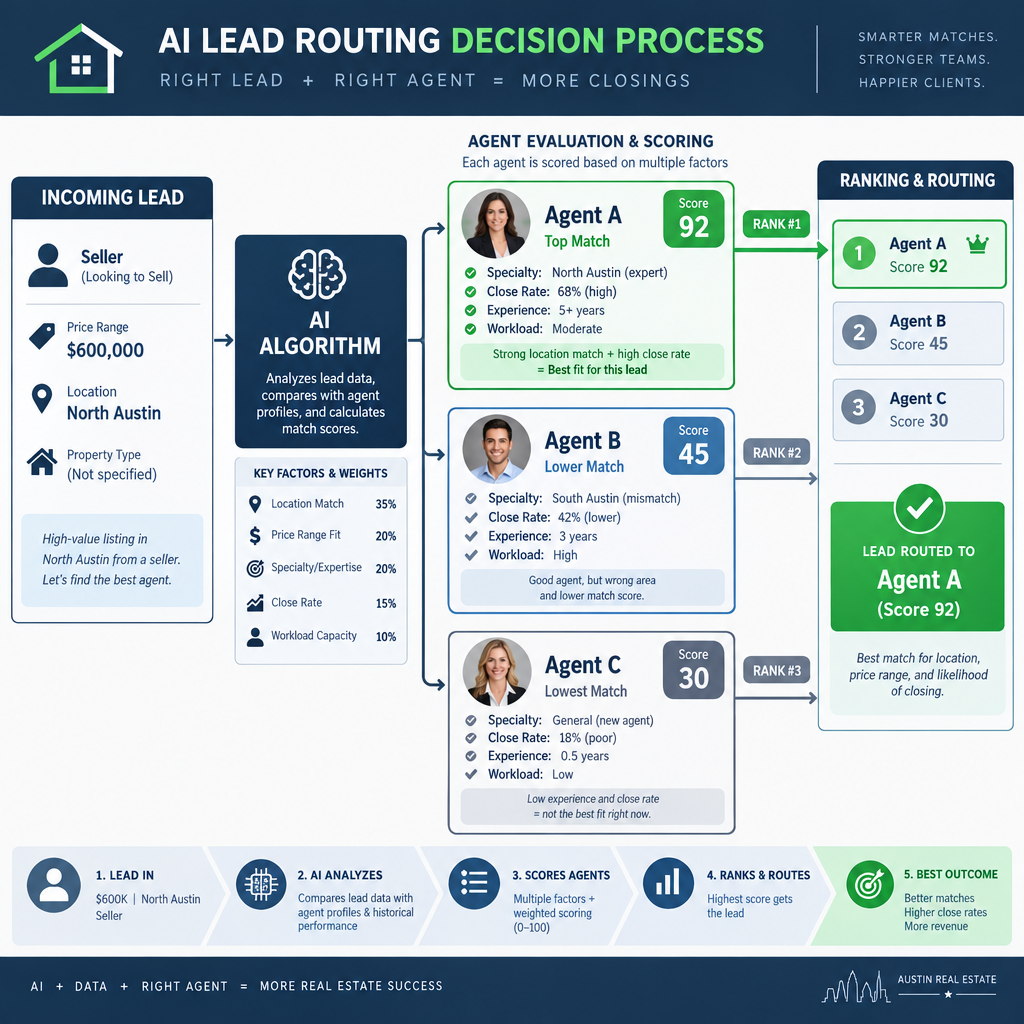 Lead routing AI decision making process